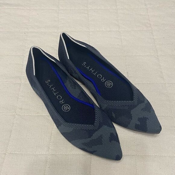 Rothy’s Camouflage Flats Women Size 7.5 - Picture 1 of 12